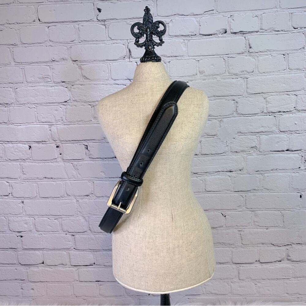 Los Robles Argentina Black Leather Belt Bin4